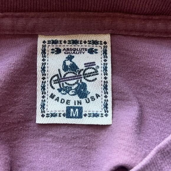 Adore Womens T-Shirt Mountain Graphic Cotton Purple Medium Casual Tee Vintage - Picture 4 of 9